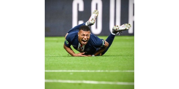 Mbappé liep tijdens de wedstrijd blessures op